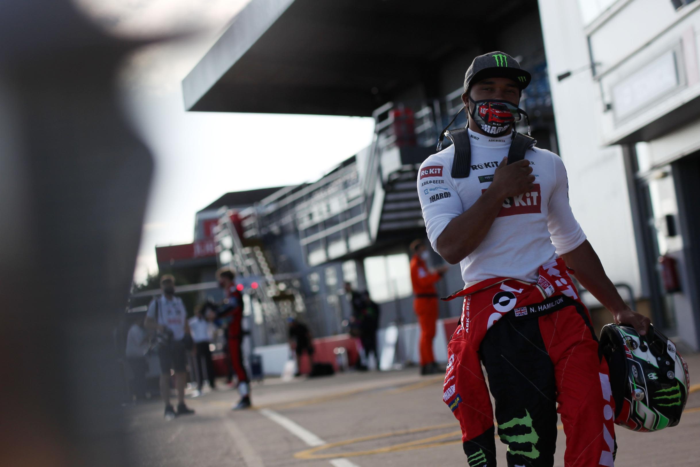 Hamilton races for team HARD.
