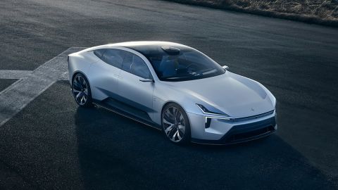 The Polestar Precept concept car shows a new face for Polestar's future models.