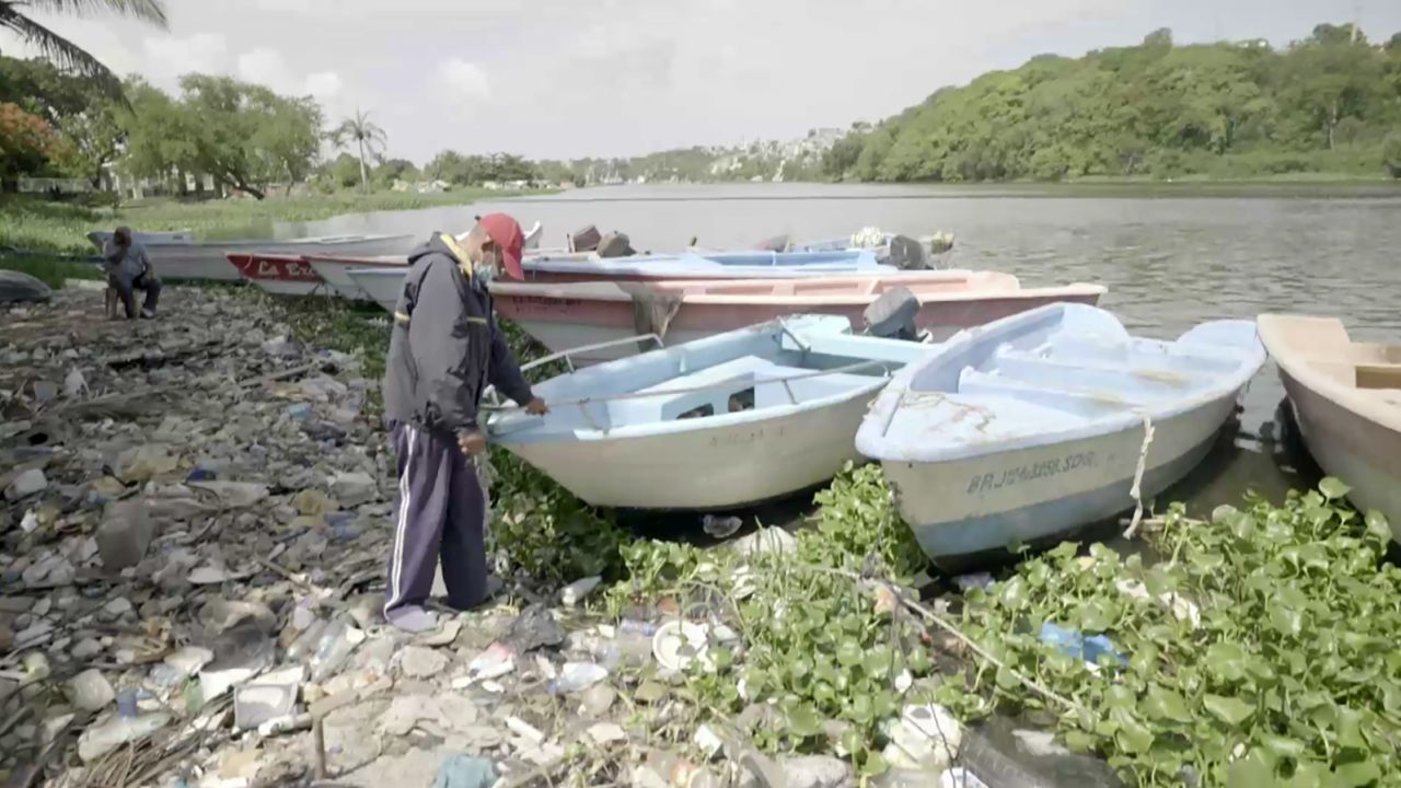 Luis Peguero has fished the Rio Ozama in the Dominican Republic for more than 20 years. He has witnessed both the increase in pollution and the decrease in marine life. 