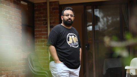 Jitarth Jadeja, 32, found QAnon in 2017. He spent two years entrenched in the virtual cult. His biggest regret? Sharing the conspiracy theory with his father. (Bill Code for CNN Business)