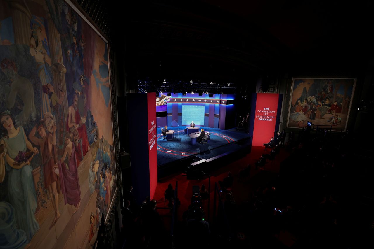 The debate took place at Kingsbury Hall on the campus of the University of Utah.