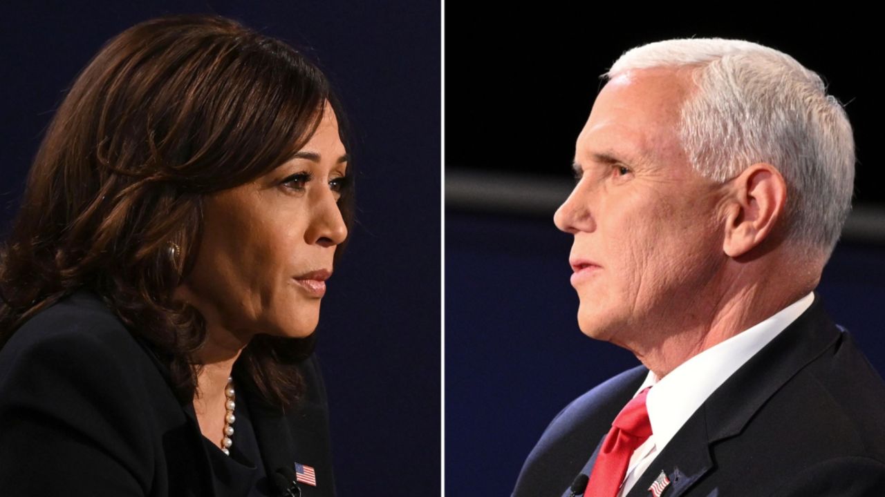 02 SPLIT VP debate  harris pence facing