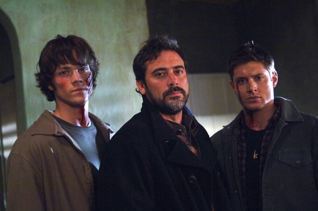 A scene from an early episode of "Supernatural." Pictured are Jared Padalecki, guest star Jeffrey Dean Morgan and Jensen Ackles. 
