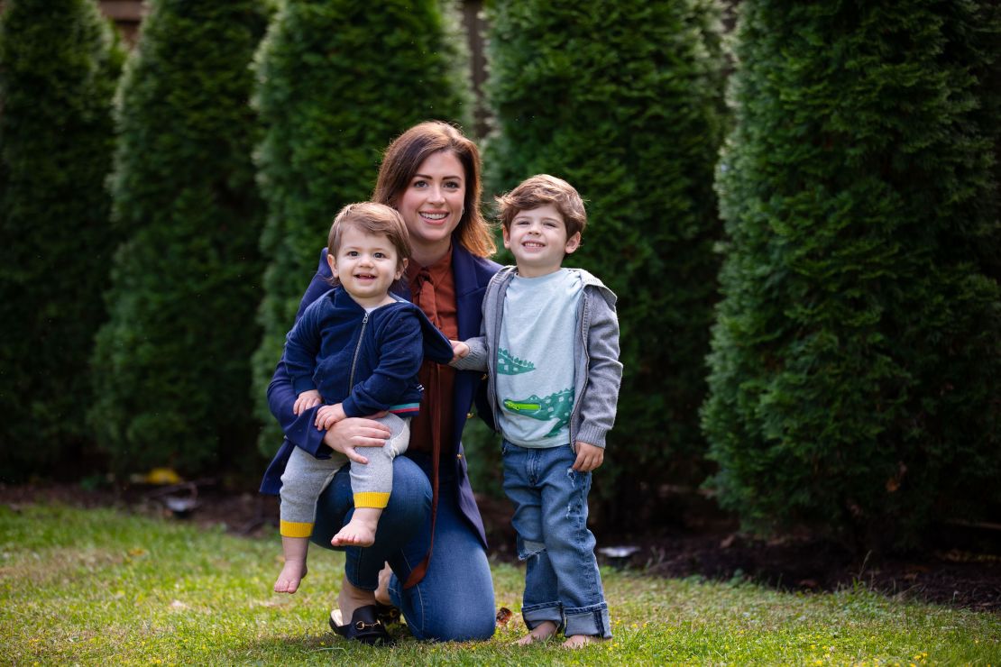 Chloe Melas with her sons (photo courtesy of Chris Caro)