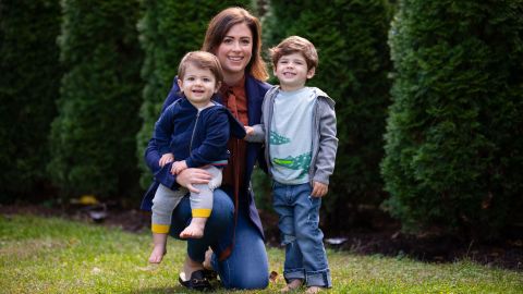 Chloe Melas with her sons (photo courtesy of Chris Caro)