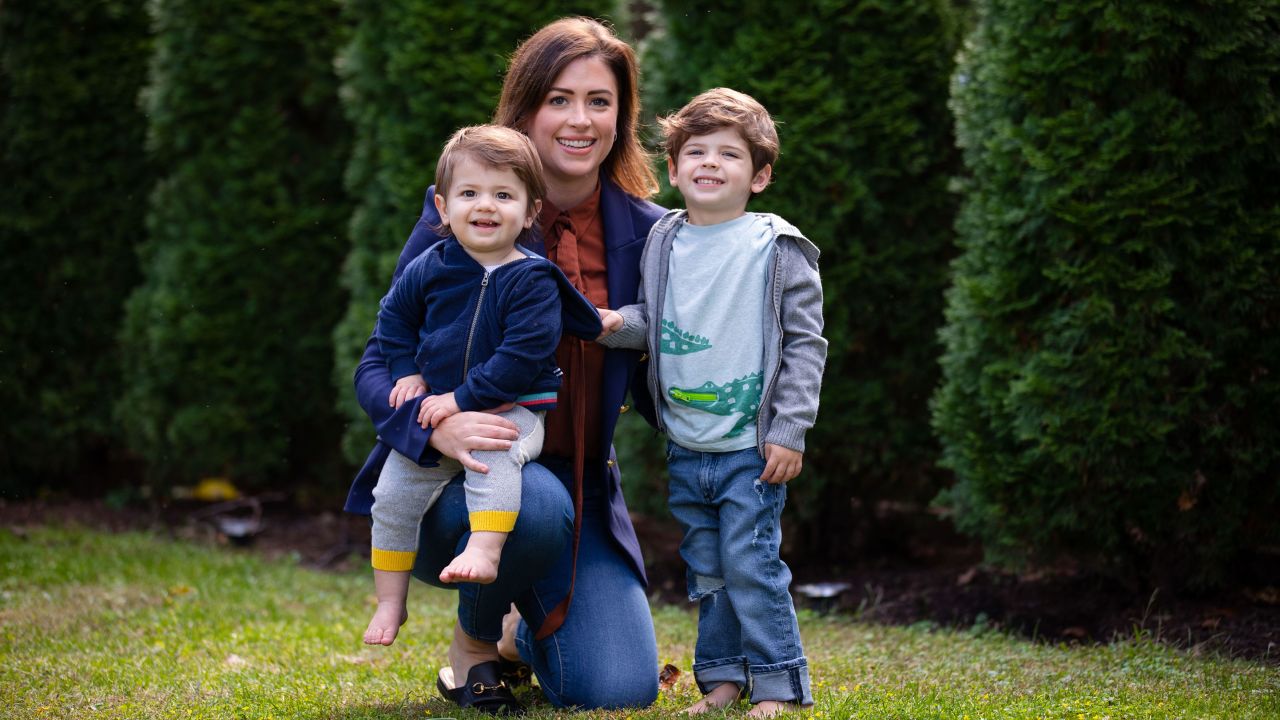 Chloe Melas with her sons (photo courtesy of Chris Caro)
