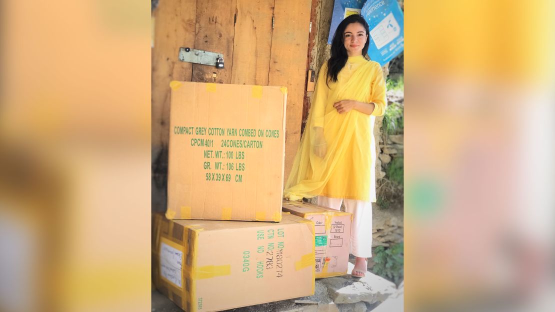 Along with her father and uncle, over the last few months Ali has been travelling around Chitral delivering much-needed food to families in need