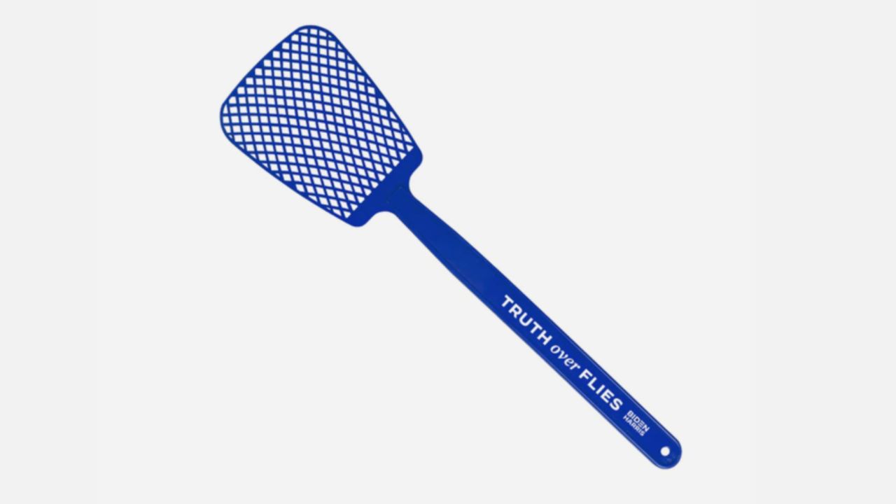 "Truth Over Flies" fly swatter