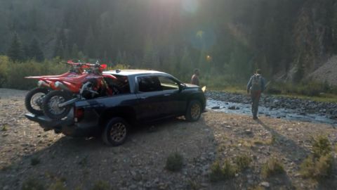 Honda's new TV ad shows the brand's trucks and SUVs in off-road settings.