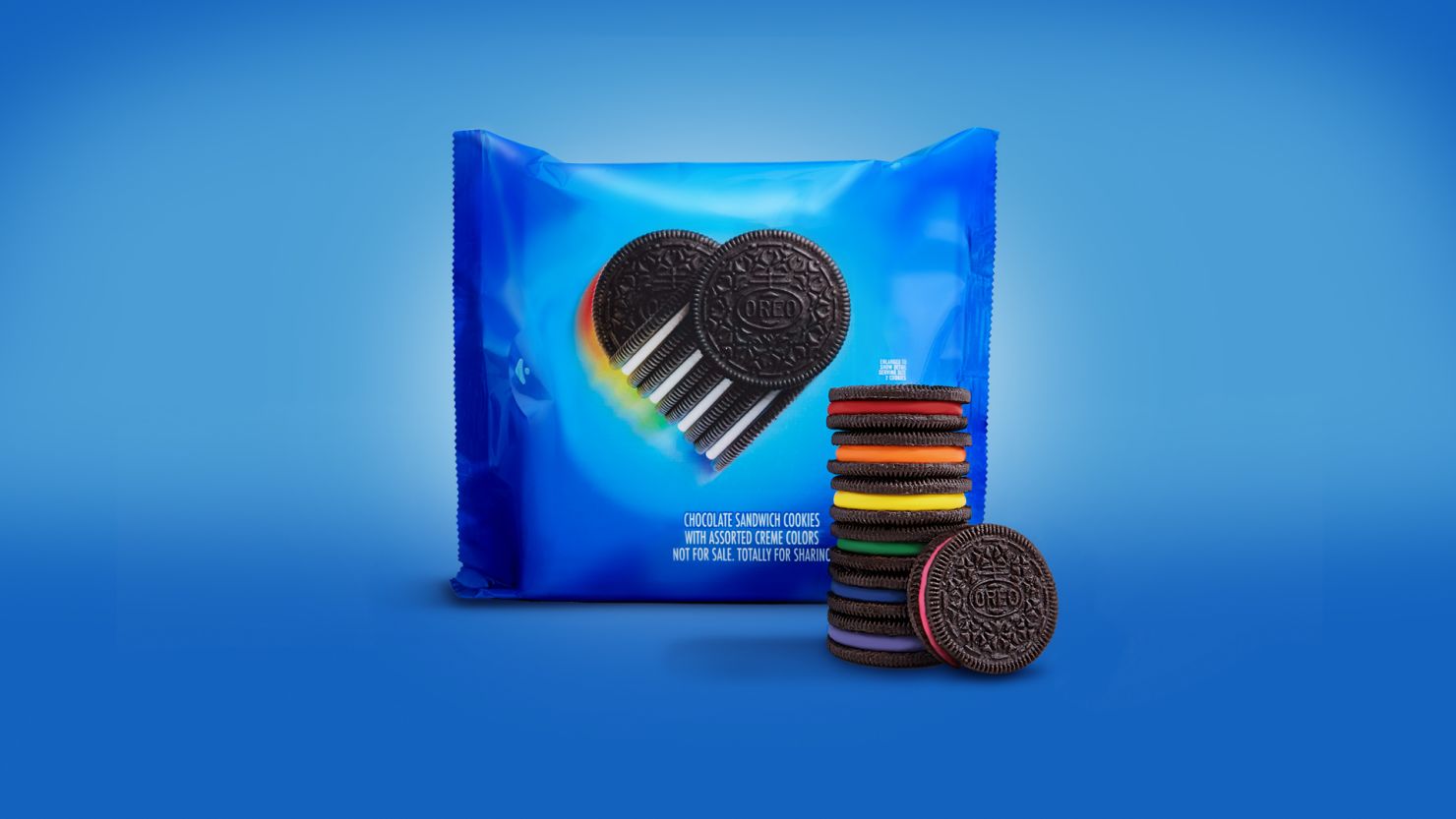 Oreo created limited edition rainbow cookies to celebrate LGBTQ+
