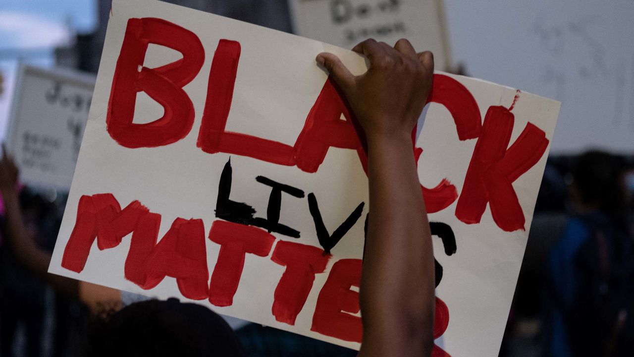 Black Lives Matter protesters in Detroit, Michigan