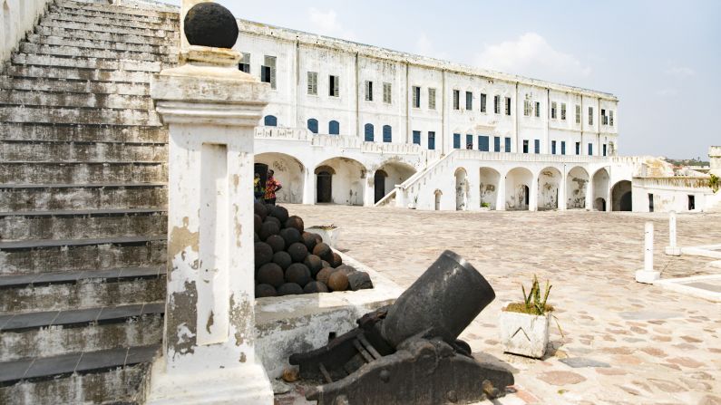 <strong>Cape Coast Castle:</strong> Now a UNESCO World Heritage site, this huge white stone building is one of around 30 "slave forts" positioned along Ghana's coast and offers guide who take visitors down to the dungeons where slaves were once held.