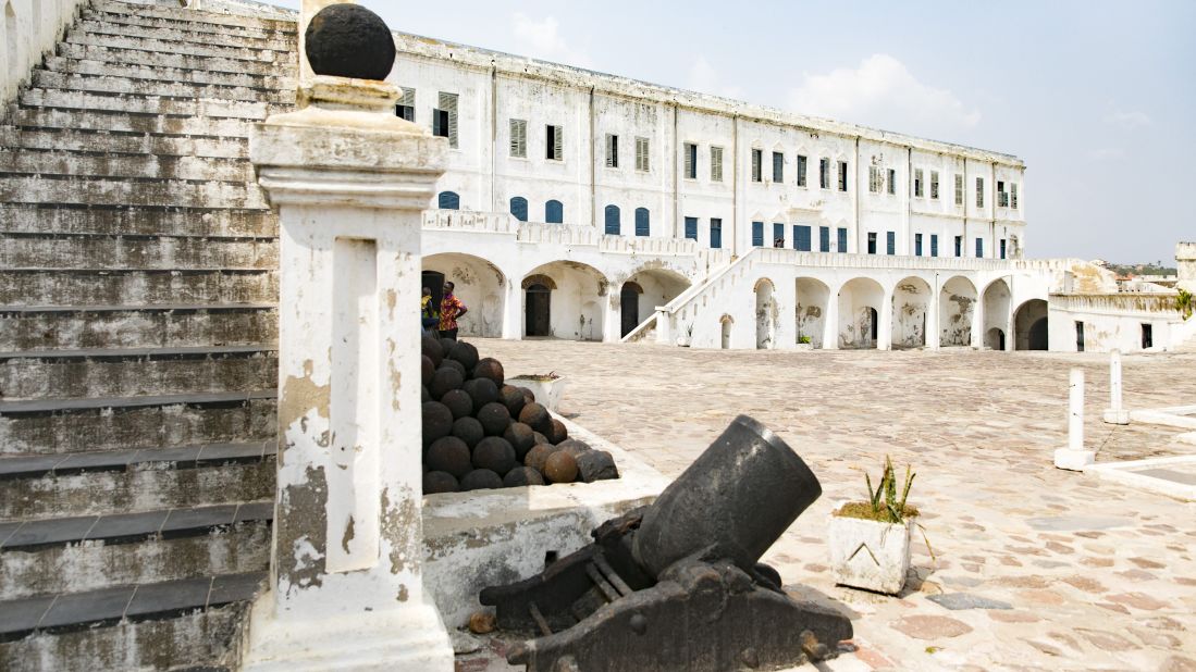 <strong>Cape Coast Castle:</strong> Now a UNESCO World Heritage site, this huge white stone building is one of around 30 "slave forts" positioned along Ghana's coast and offers guide who take visitors down to the dungeons where slaves were once held.