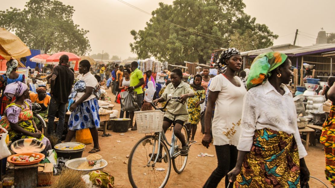 The farmer's market in Bolgatanga.