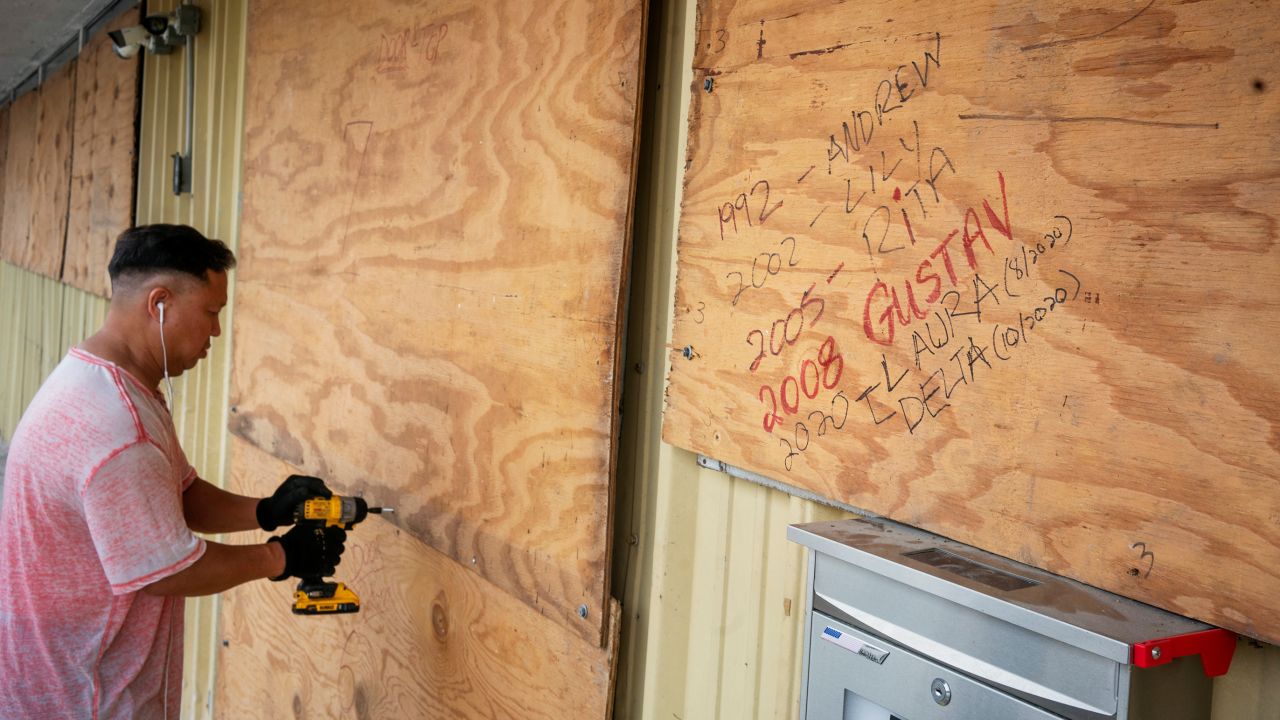 People in Louisiana were preparing for the hurricane Thursday.