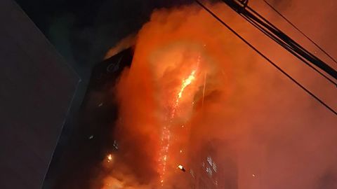 88 people were hospitalized for smoke inhalation and other minor injuries, according to Ulsan authorities.