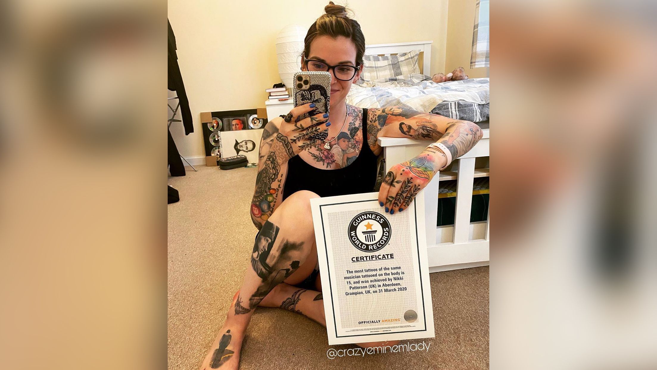 Meet the woman with enough Eminem tattoos to set a world record