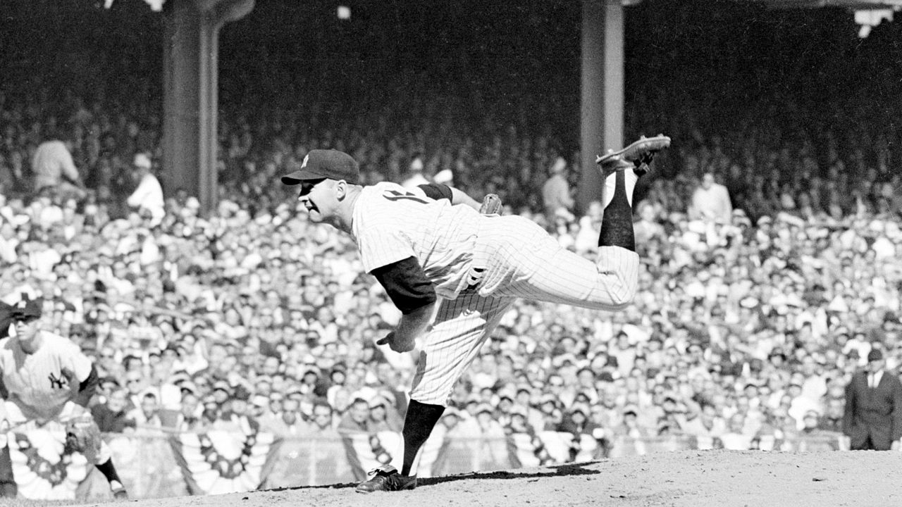 New York Yankees pitcher Whitey Ford on Oct. 8, 1960.