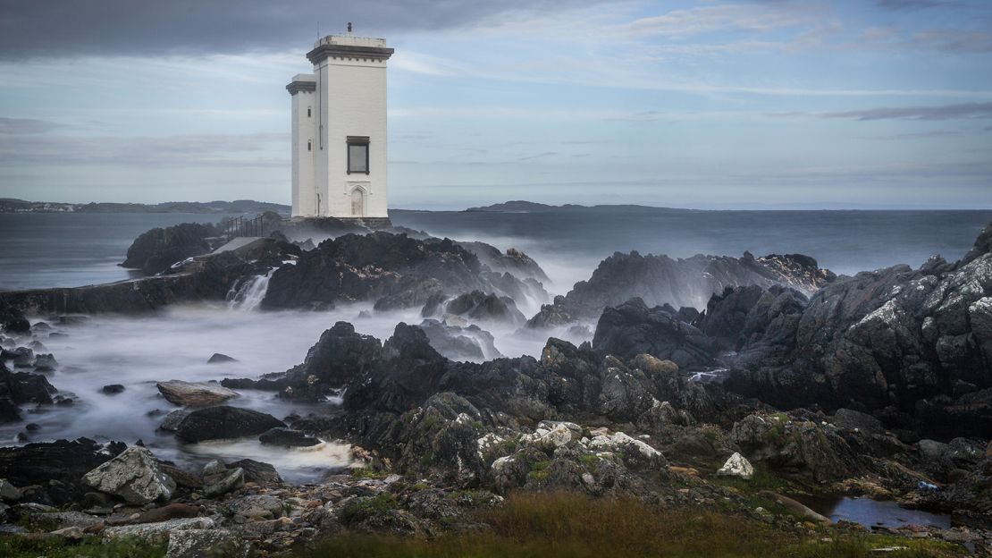 The Carraig Fhada Lighthouse on Islay -- one of Scotland's most important whisky islands.