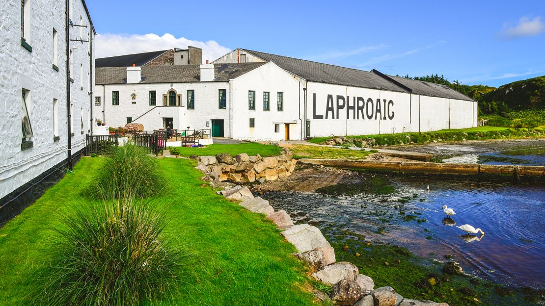 The Laphroaig whisky distillery on Islay.