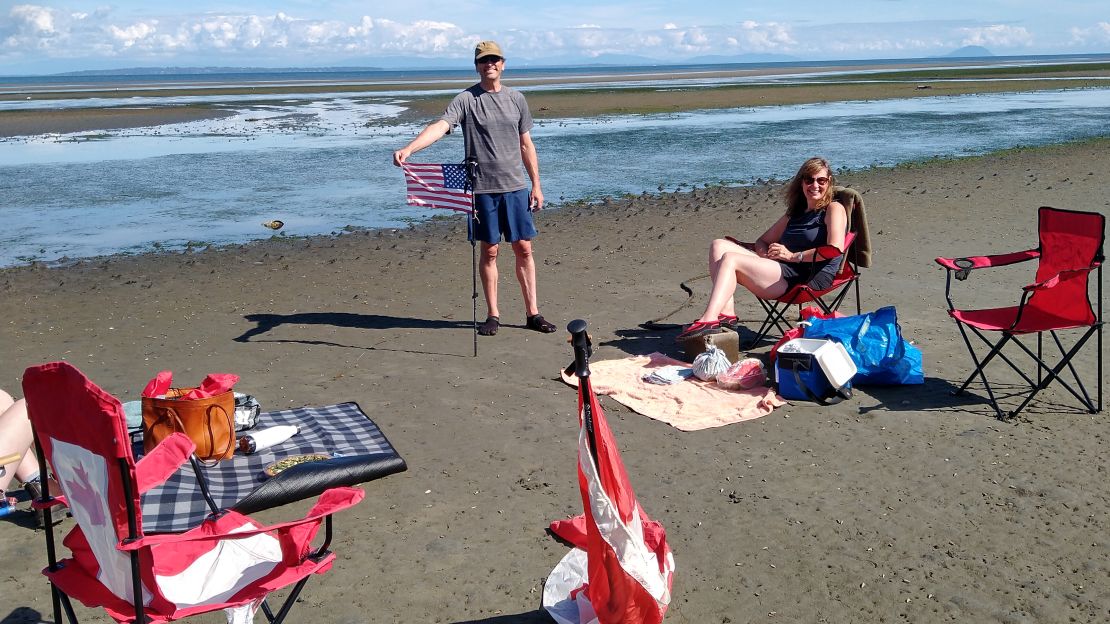 Point Roberts is what geographers call a pene-enclave; a piece of land that can only be reached by traveling through a foreign territory.