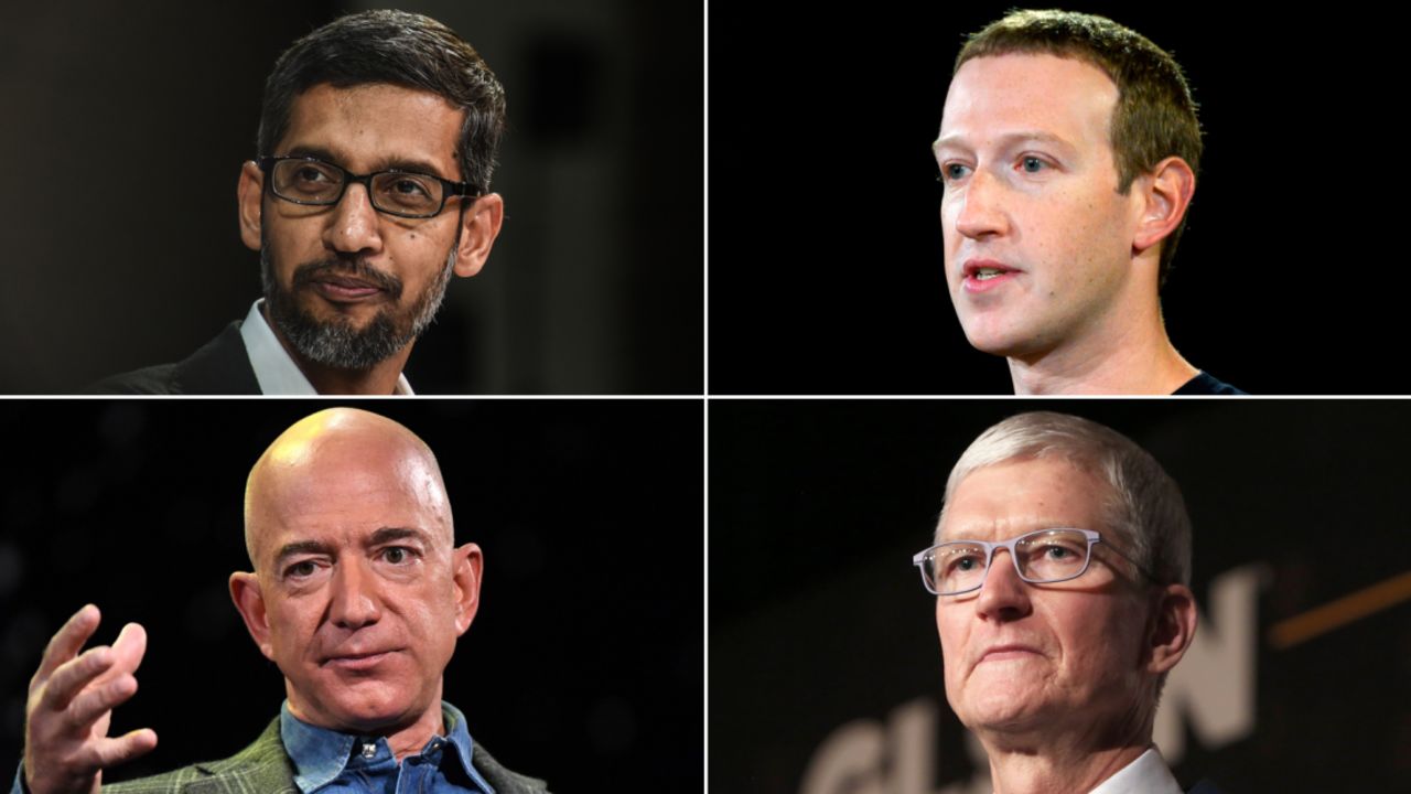 The CEOs of Google, Facebook, Amazon and Apple testified in a Congressional hearing on antitrust issues last year.