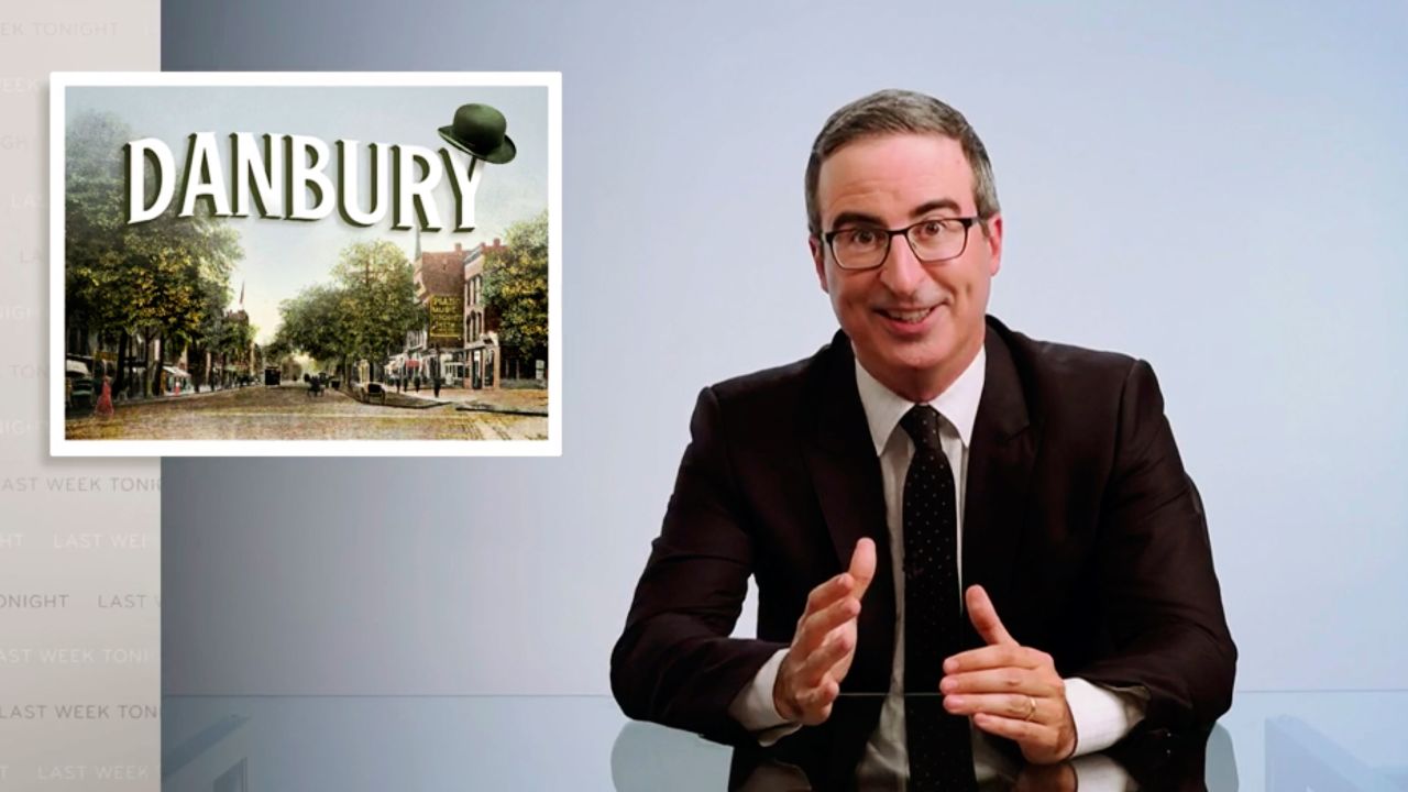 John Oliver discusses Danbury, Connecticut on his HBO show "Last Week Tonight with John Oliver."
