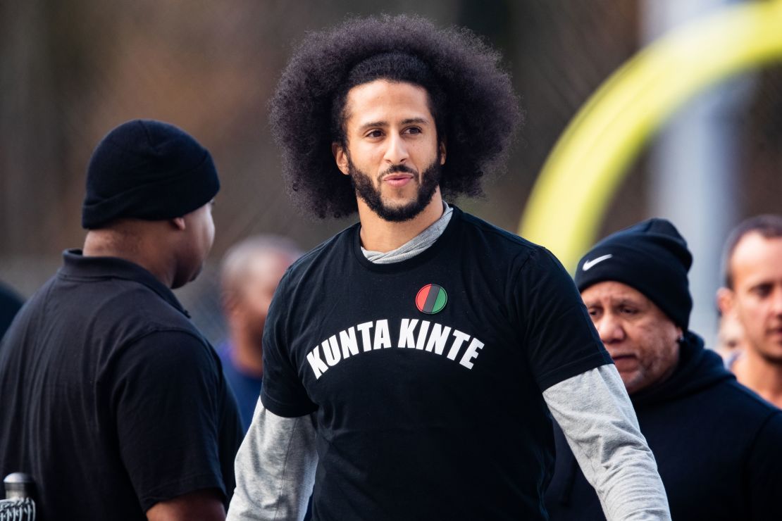 Colin Kaepernick's public workout for NFL teams took place in November 2019.