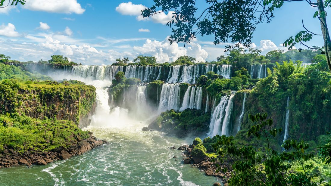 <strong>7. Iguazú Falls, Argentina/Brazil: </strong>Head to this waterfall to feel the ricochets of cool misty water spraying lightly on your face during a hot summer's day.