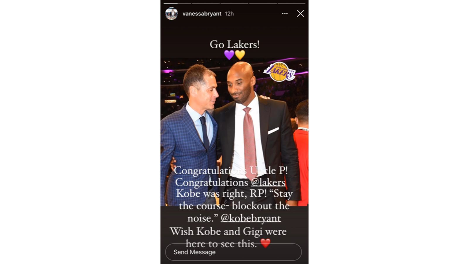 Wish Kobe and Gianna were here:' Bryant's widow hails Lakers' NBA title win, Kobe Bryant