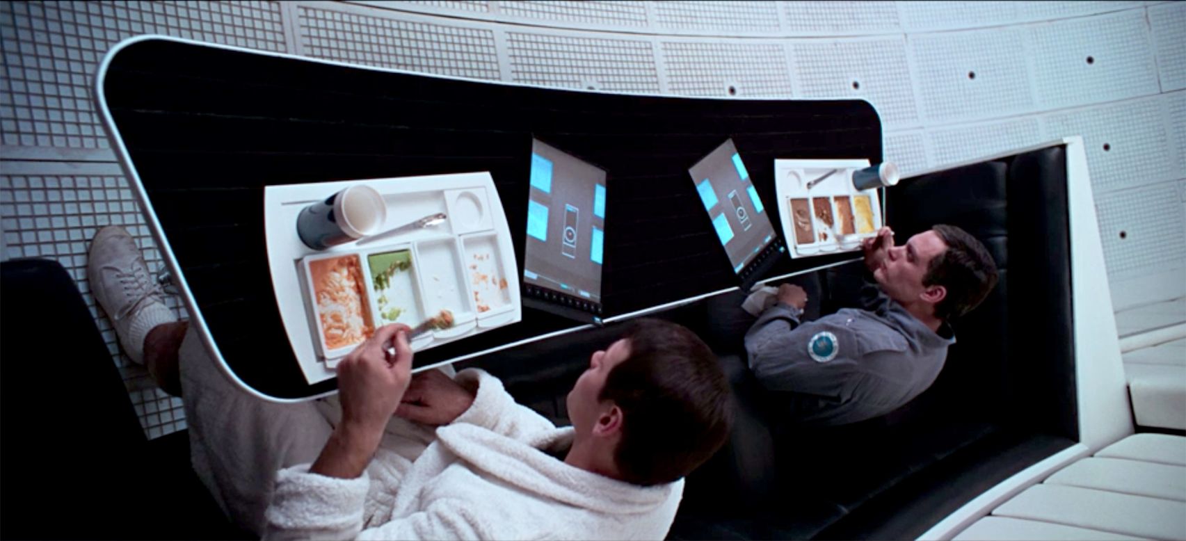 Stanley Kubrick's 1968 sci-fi film, "2001: A Space Odyssey" was loaded with advanced tech that would ultimately become reality, including smart tablets which the spaceship crew use to watch TV and films.