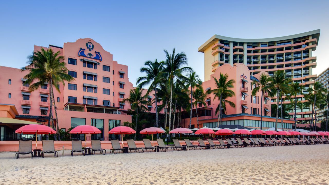 An empty Waikiki Beach awaits the arrival of tourists with the state's pre-travel testing program, set to launch October 15, 2020.