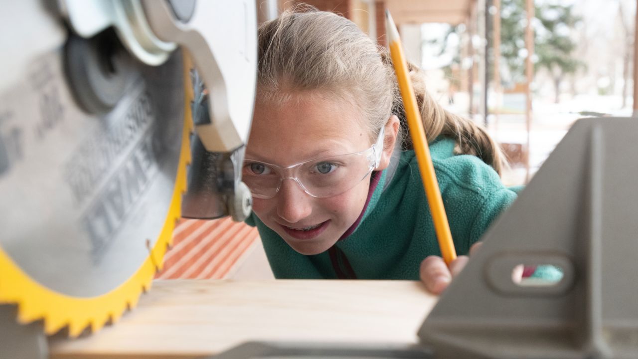Carolyn, 13, said girls can build anything they want.