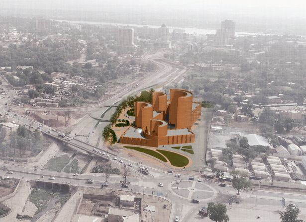 <strong>Niamey Cultural Center, Niamey, Niger -- </strong>The Niamey Cultural Center in the Gounti Yenna Valley aims to meet cultural needs not otherwise fulfilled by Niger's capital, according to architects <a target="_blank" target="_blank">Atelier Masomi</a>. Lead architect Mariam Kamara developed the center under the mentorship of David Adjaye, and draws on traditional Hausa and Songhai architecture for its monolithic form.