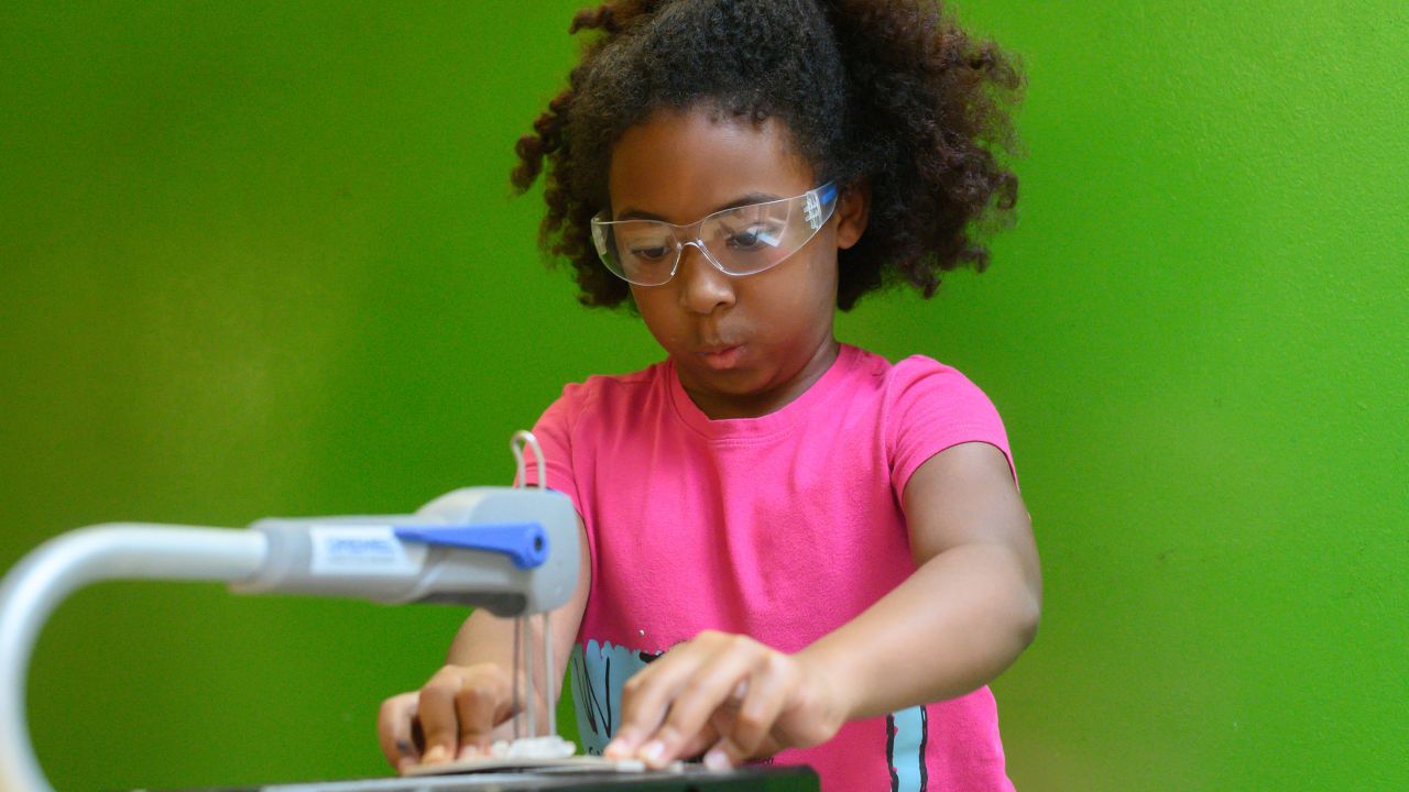 The first thing that Gabii, 8, ever built was a house made of foam. 