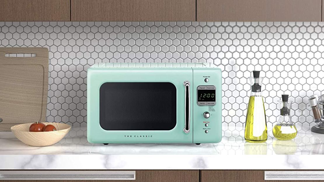 Winiadaewoo Retro Microwave Oven, Mint