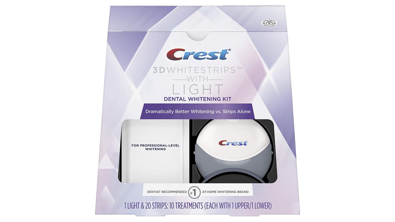 Crest 3D White Whitestrips With Light, Teeth Whitening Strips Kit 
