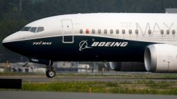 The Boeing Co. 737 Max airplane taxis after landing during a test flight in Seattle, Washington, U.S., on Wednesday, Sept. 30, 2020. Federal Aviation Administration chief Steve Dickson, who is licensed to fly the 737 along with several other jetliners from his time as a pilot at Delta Air Lines Inc., will be at the controls of a Max that has been updated with a variety of fixes the agency has proposed and may soon make mandatory. Photographer: Chona Kasinger/Bloomberg via Getty Images
