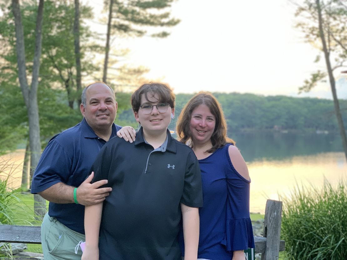 Rebecca Alesia and her family on their family reunion trip in Pennsylvania.