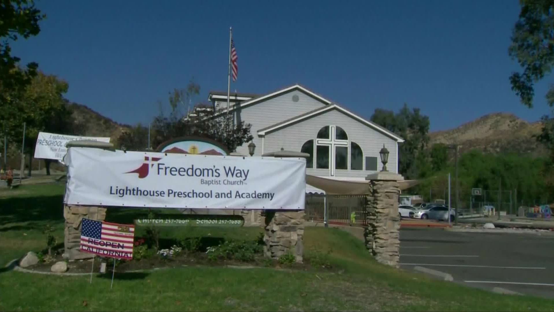 Pastor Jeremy Cook at Freedom's Way Baptist Church in Santa Clarita, California, encouraged parishioners to deposit their mail-in ballots at an unauthorized drop box at the church.