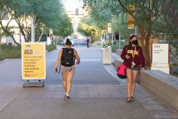 Taylor Mall is normally bustling with students, but now it's much quieter.