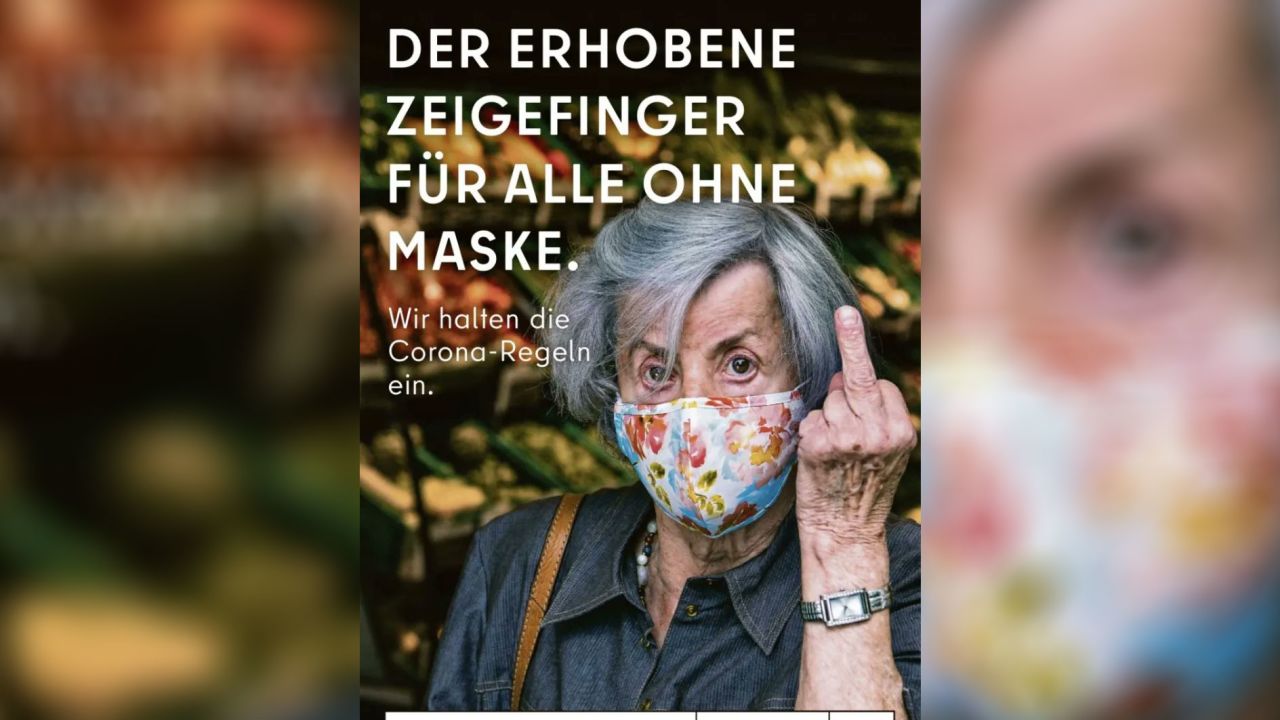 The poster has cause a stir in the German capital.