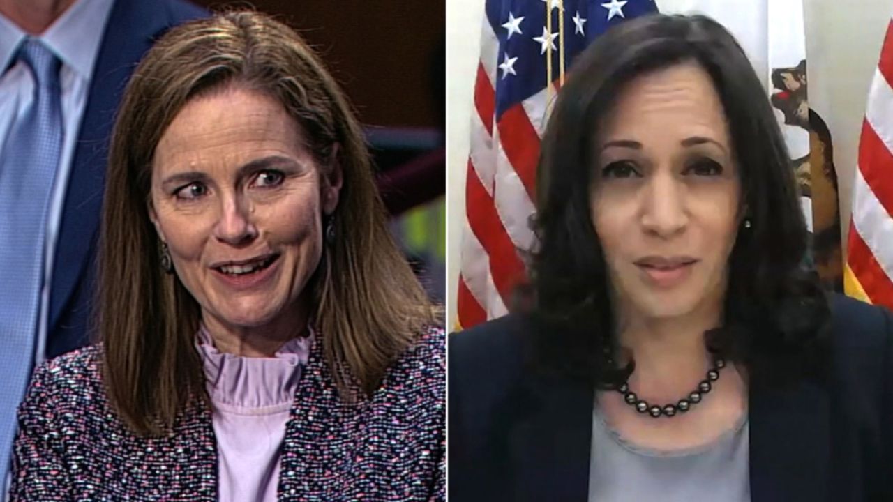 kamala harris amy coney barrett split