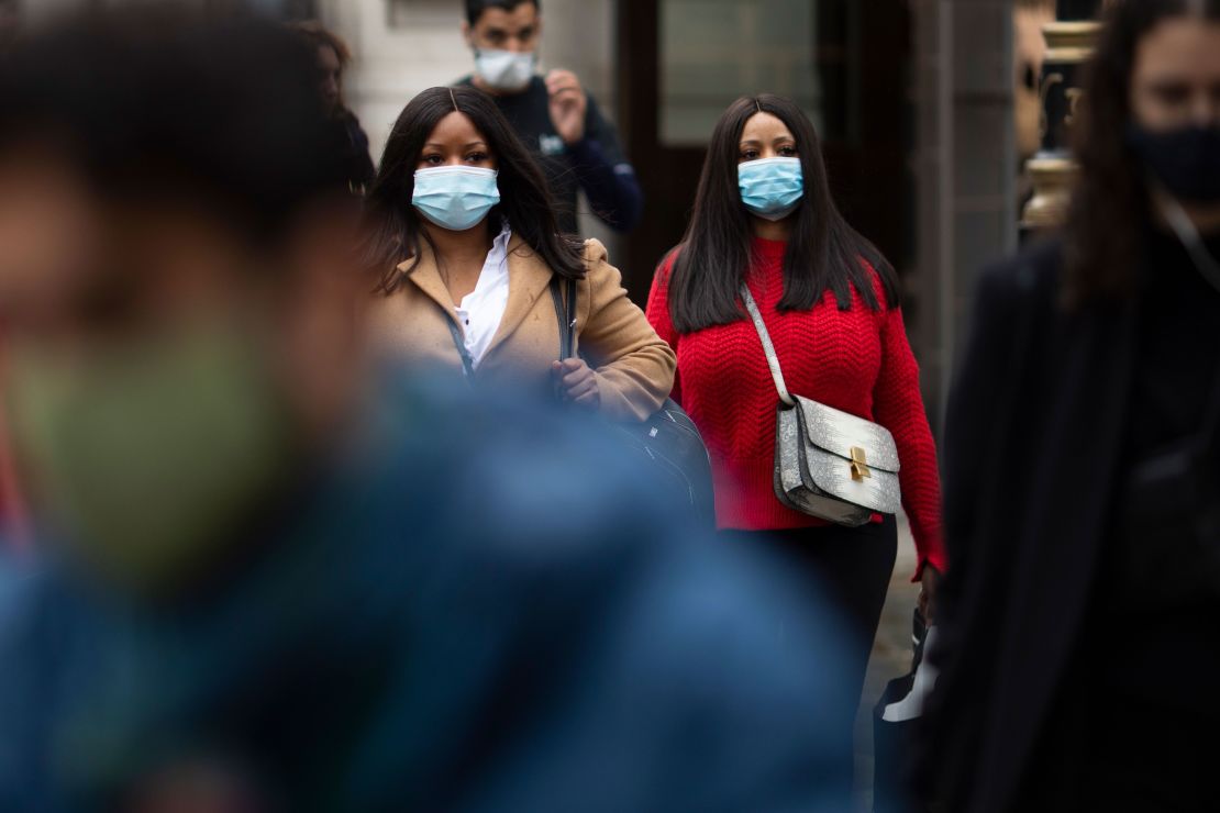 Shoppers in Regent Street in central London on Tuesday, before the new restrictions were announced.