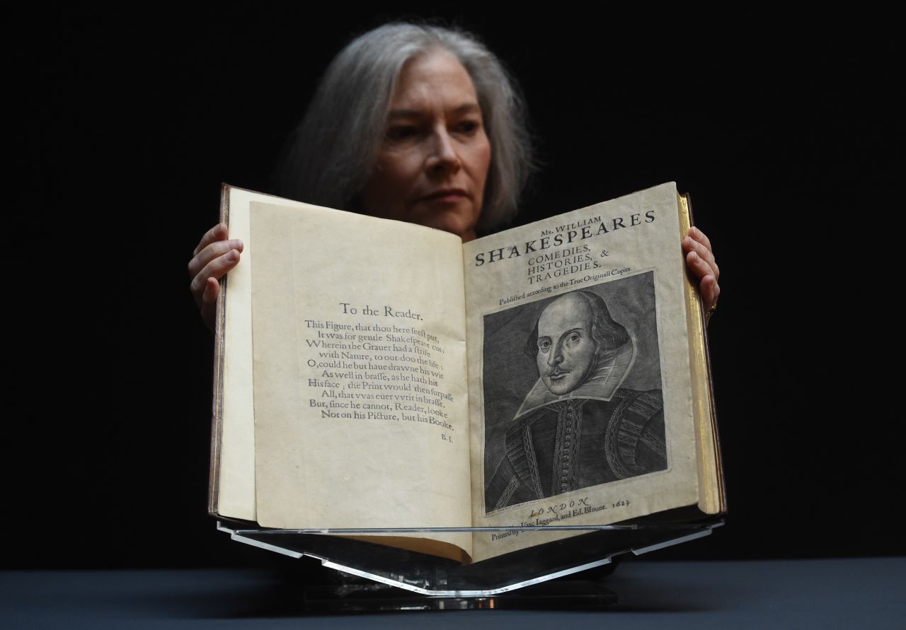 A copy of the book on display, prior to Wednesday's auction, at Christie's in London.