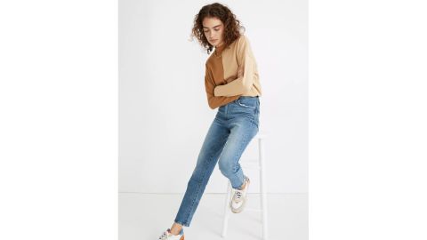 Madewell Tall Classic Straight Jeans in Nearwood Wash