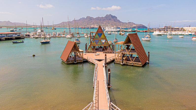 <strong>Floating Music Hub, São Vincente, Cape Verde --</strong> NLÉ, founded by Kunlé Adeyemi, has won and been nominated for a slew of awards for its "Makoko Floating System" (MFS), which began life as <a href="index.php?page=&url=http%3A%2F%2Fwww.nleworks.com%2Fcase%2Fmakoko-floating-school%2F" target="_blank" target="_blank">a floating timber school</a> in Lagos, Nigeria in 2013. This floating music hub in São Vincente, Cape Verde, is the fourth iteration of the system. Lightweight, prefabricated and modular, NLÉ says it's a fast way to build -- and disassemble -- on water.