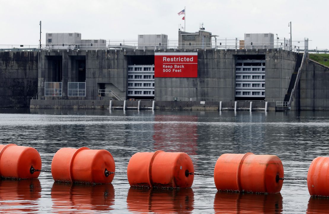 a ghost town for a graveyard Buford Dam on Lake Lanier in May 2013.