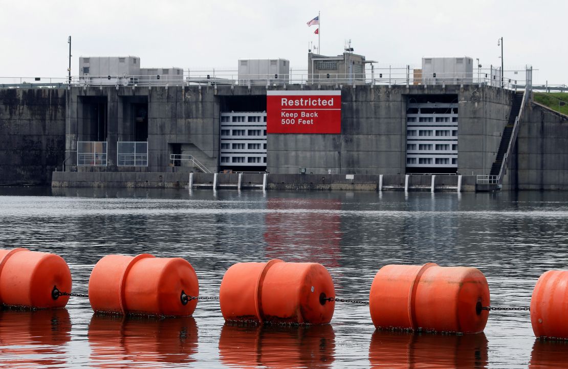 Buford Dam on Lake Lanier in May  2013.