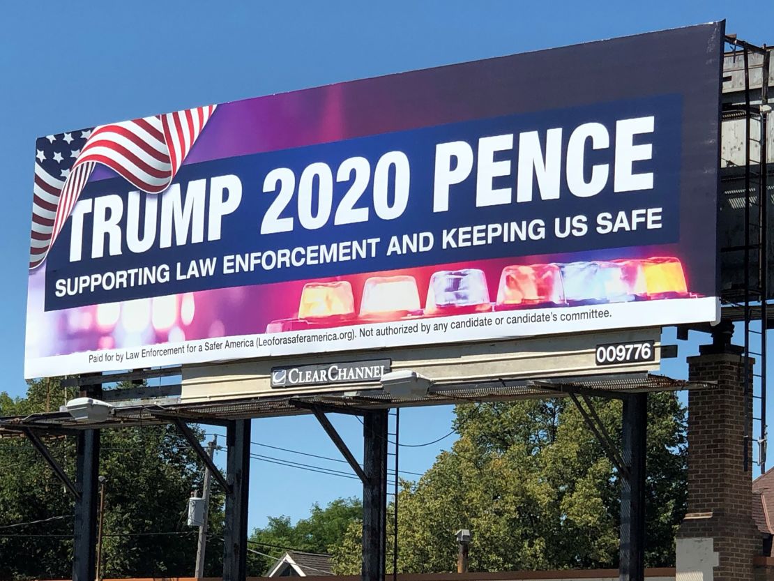 The super PAC said on Facebook in September that it had placed this billboard in multiple locations throughout Wisconsin and that more would be coming. FEC filings show that of the group's minimal political spending, most has gone toward pro-Trump advertising such as billboards.